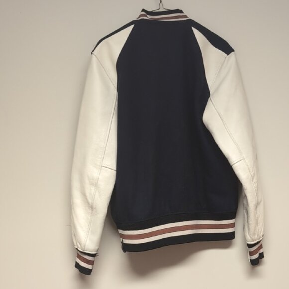 Coach Classic Navy and White Bomber Jacket - Picture 7 of 11